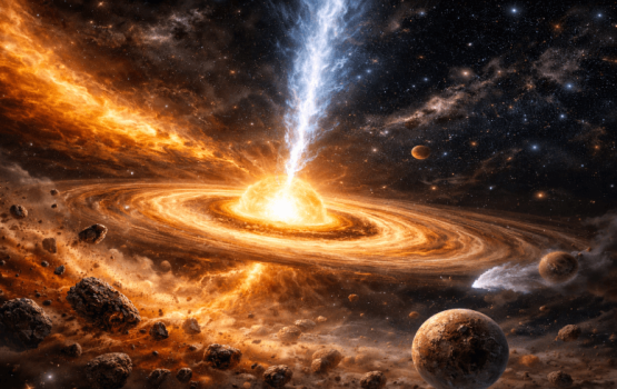 A Protostar’s “Feasting” Offers New Clues to the Origins of Planet-Building Materials A Protostar’s “Feasting” Offers New Clues to the Origins of Planet-Building Materials